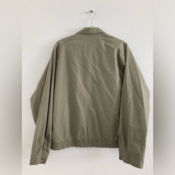Vintage Army Green Utility Jacket Full Zip by 1134 Trendy Artsy Size Medium - Picture 11 of 13
